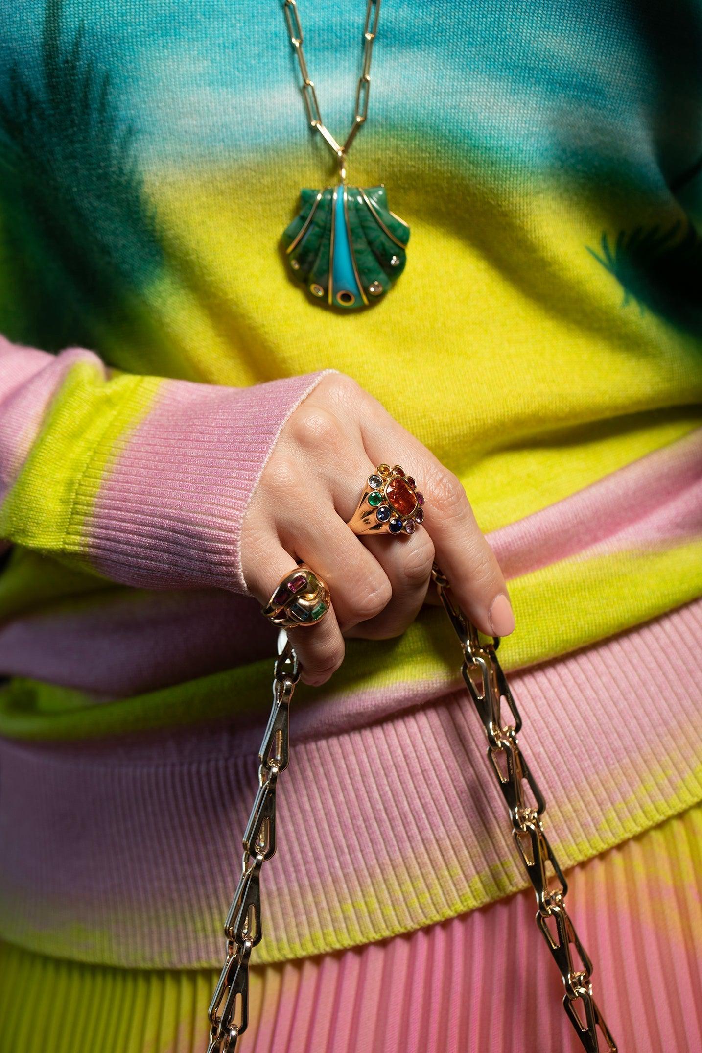 BRENT NEALE-Wildflower Ring-YELLOW GOLD