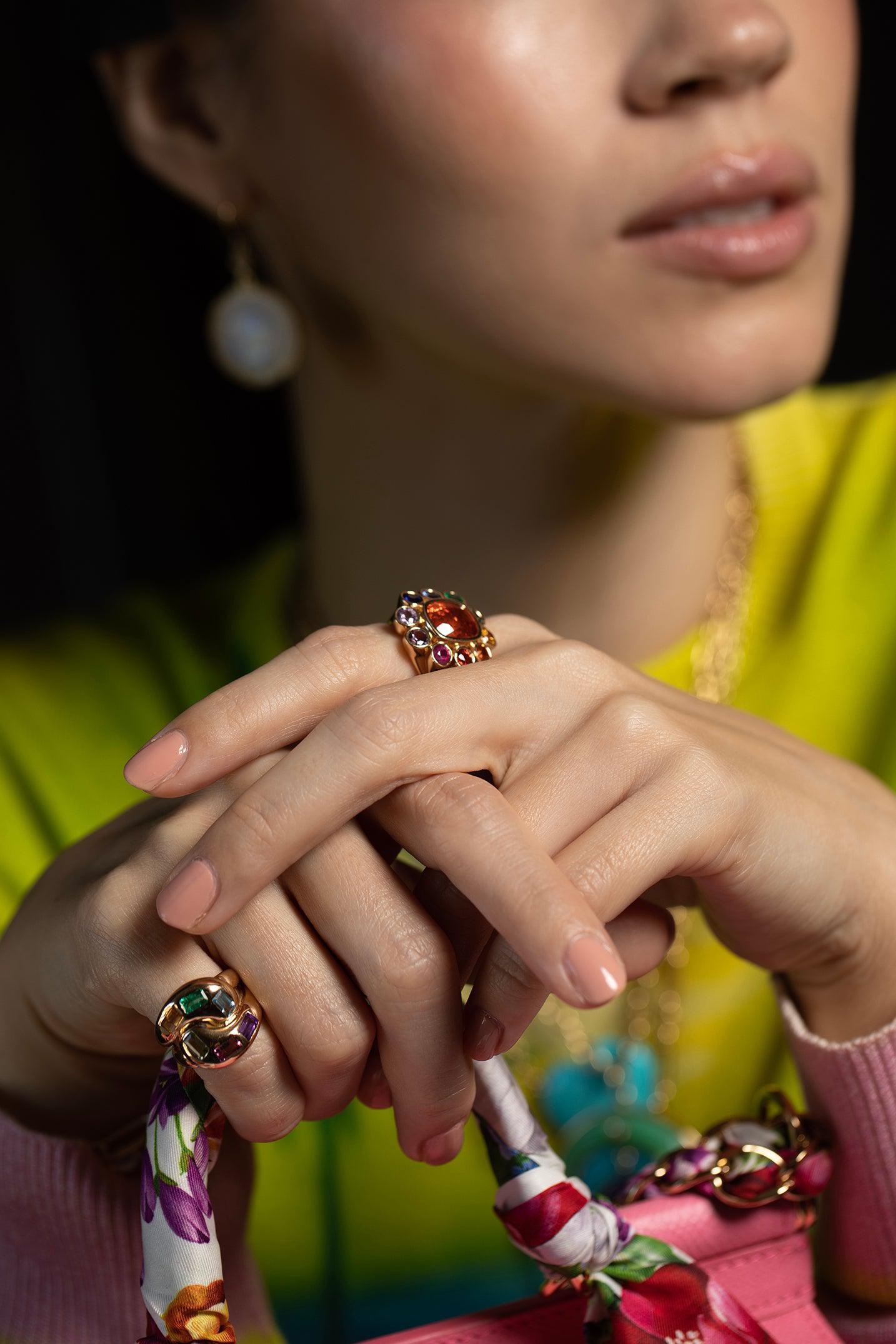 BRENT NEALE-Wildflower Ring-YELLOW GOLD