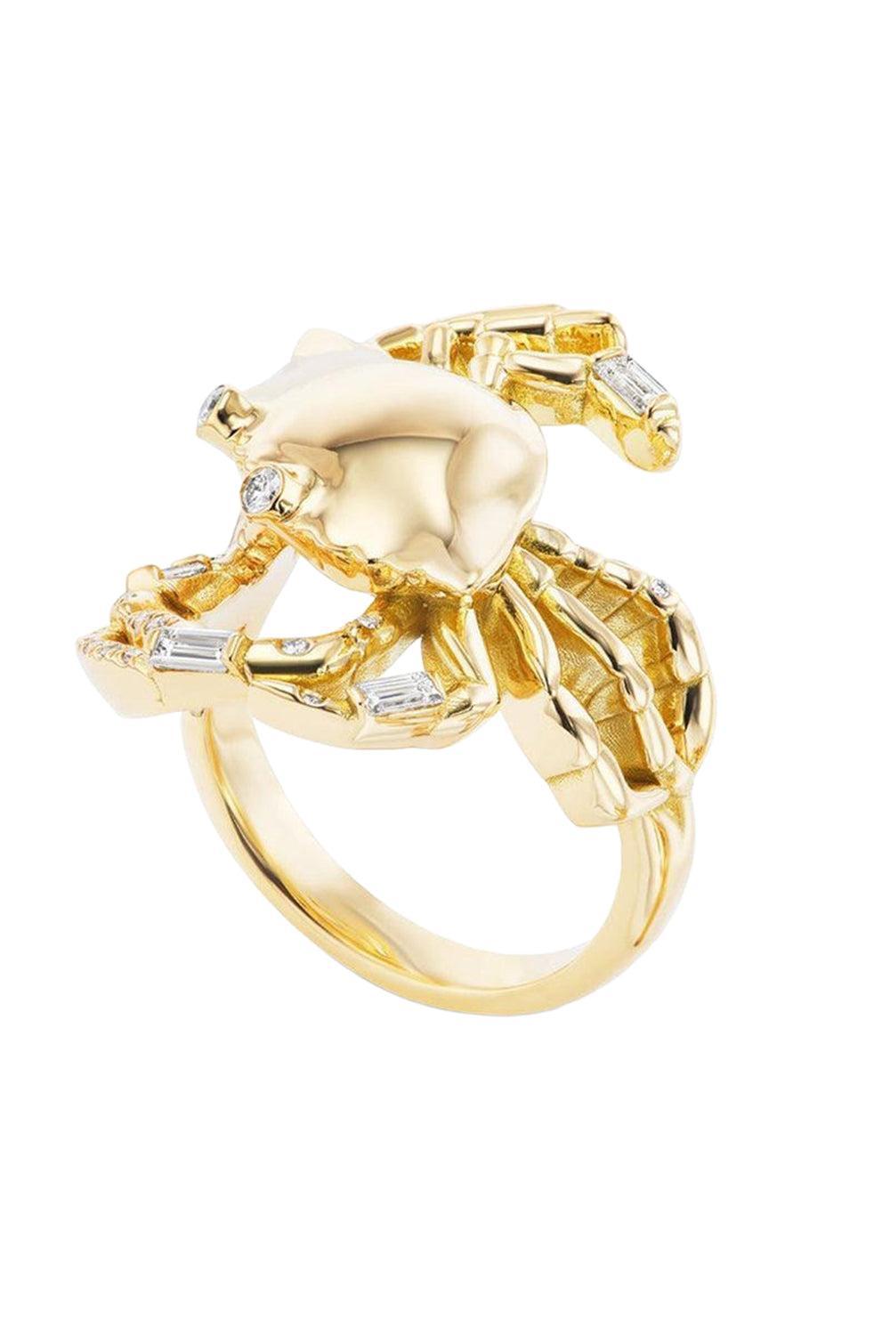 Cancer Zodiac Ring-YELLOW GOLD-7-JEWELRYFINE JEWELRING-BRENT NEALE