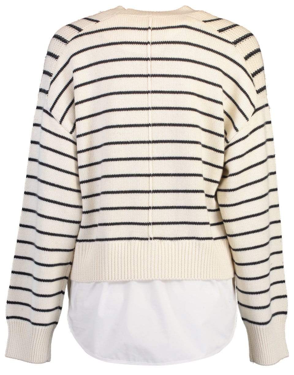 BROCHU WALKER-Eden Stripe Crew Neck Sweater-