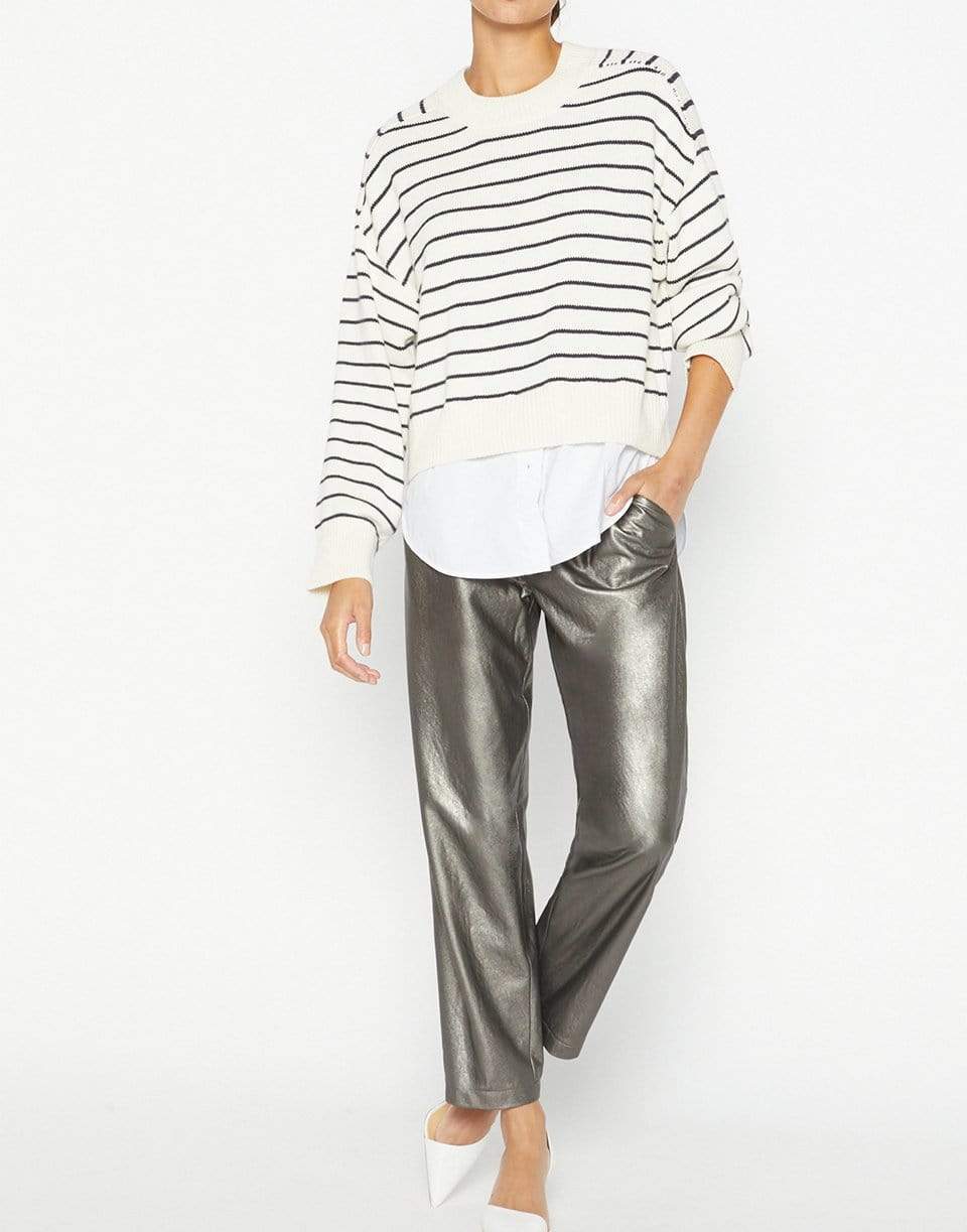 BROCHU WALKER-Eden Stripe Crew Neck Sweater-