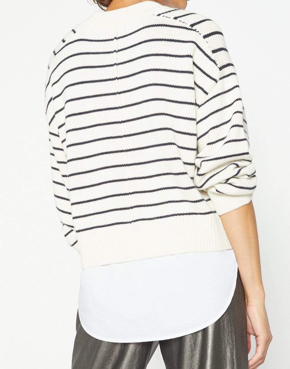BROCHU WALKER-Eden Stripe Crew Neck Sweater-