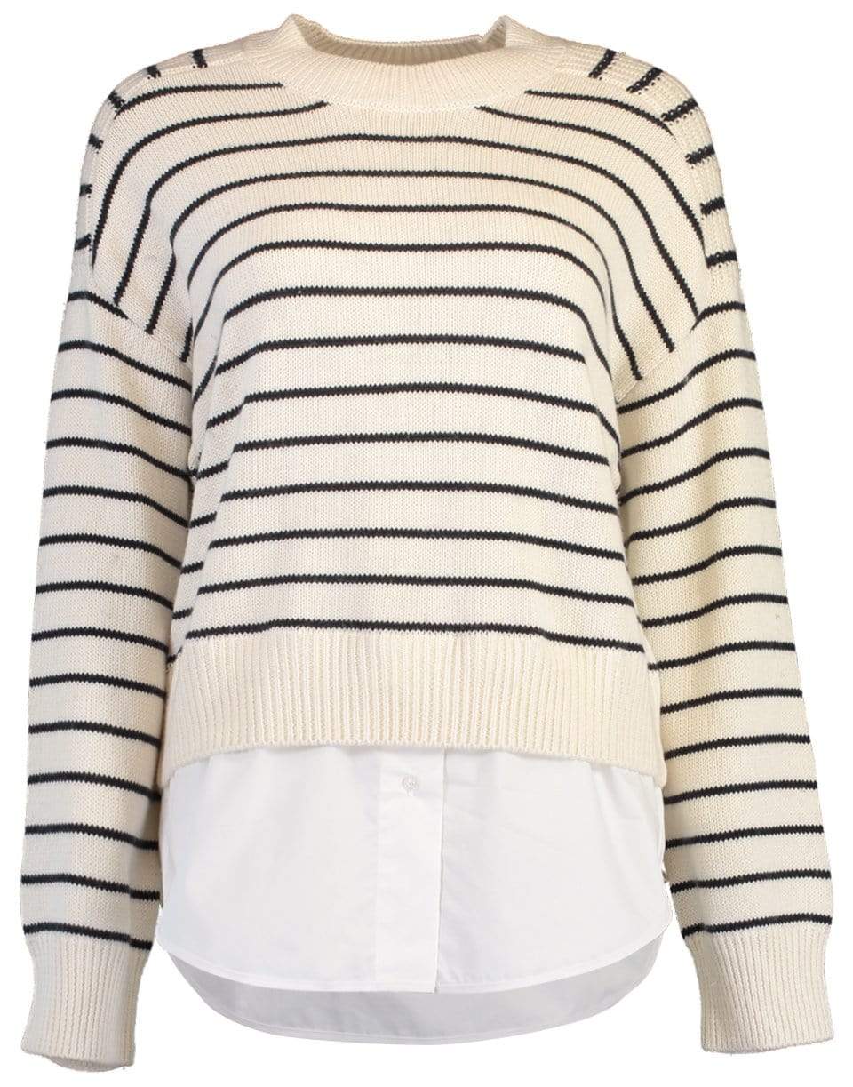 BROCHU WALKER-Eden Stripe Crew Neck Sweater-