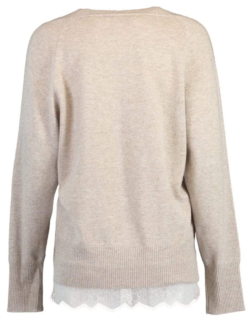 BROCHU WALKER-Melange Lace Vee Looker Pullover-
