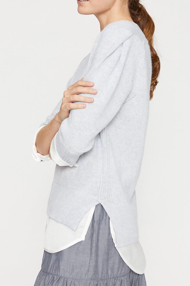 BROCHU WALKER-Lucie Layered Vee Looker Sweater-
