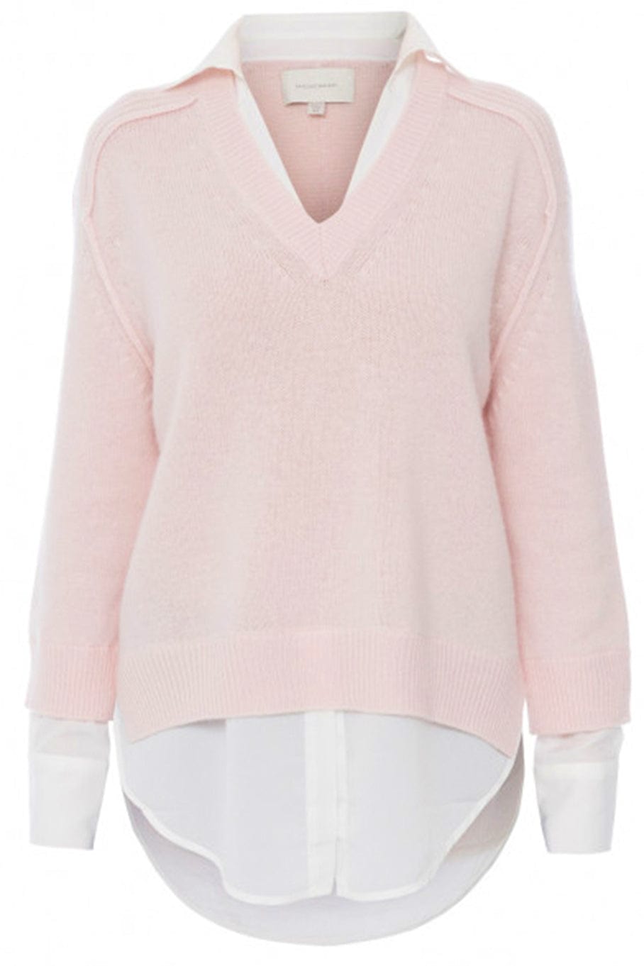 BROCHU WALKER-V Neck Layered Pullover - Paloma-