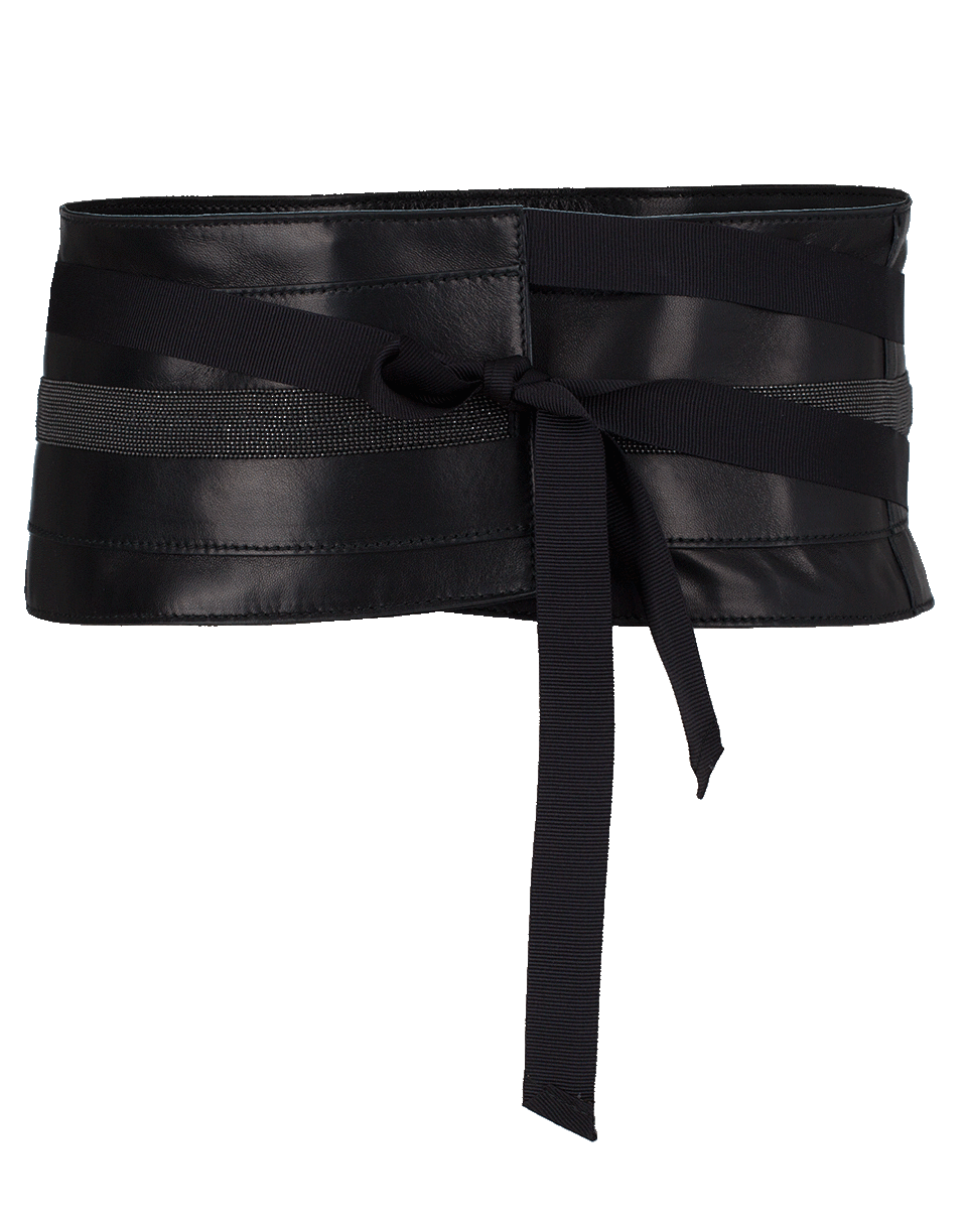 BRUNELLO CUCINELLI-Corset Monili Belt-BLACK