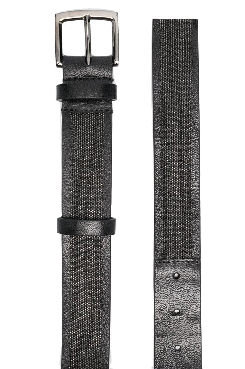 BRUNELLO CUCINELLI-Monili Leather Belt-