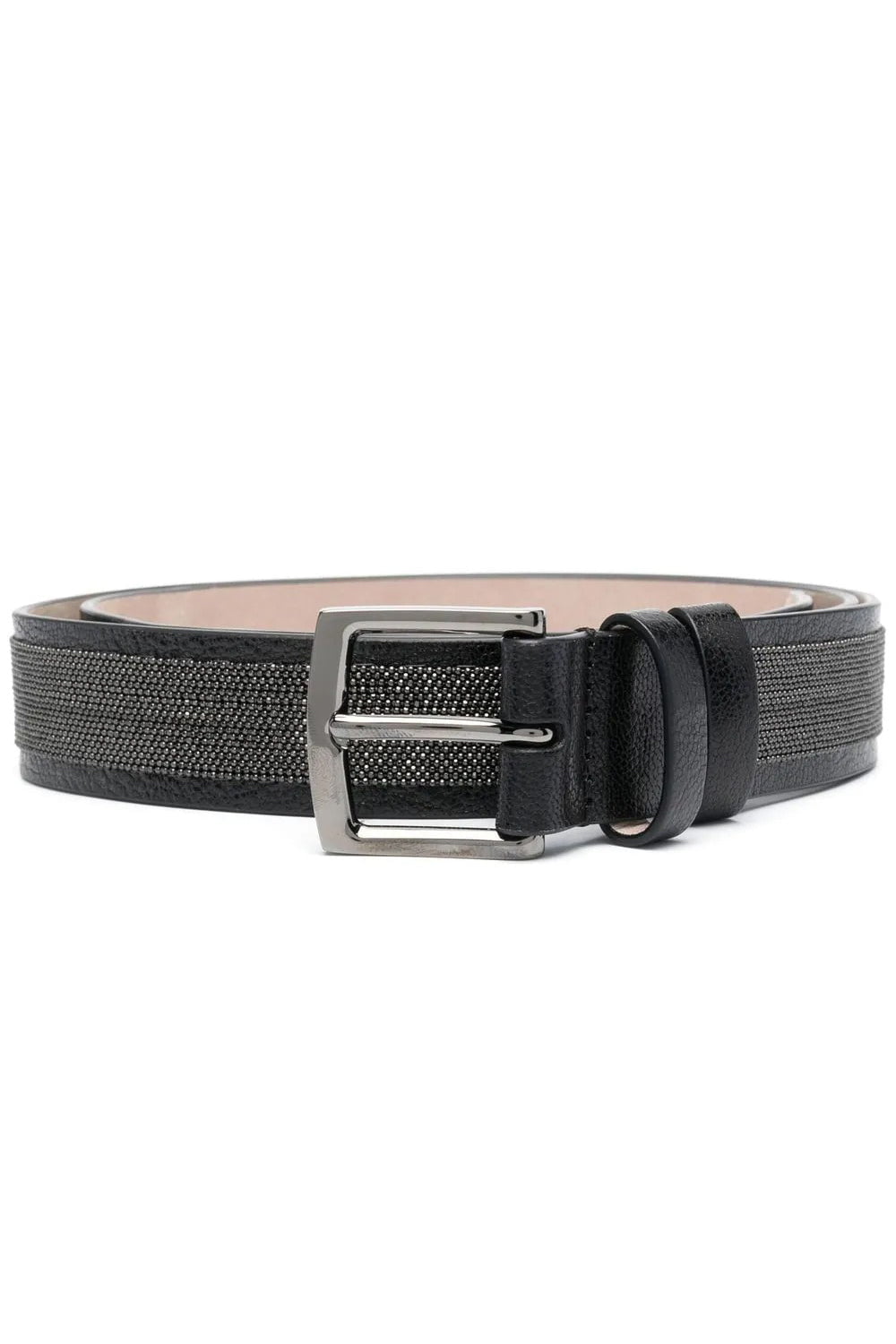 BRUNELLO CUCINELLI-Monili Leather Belt-