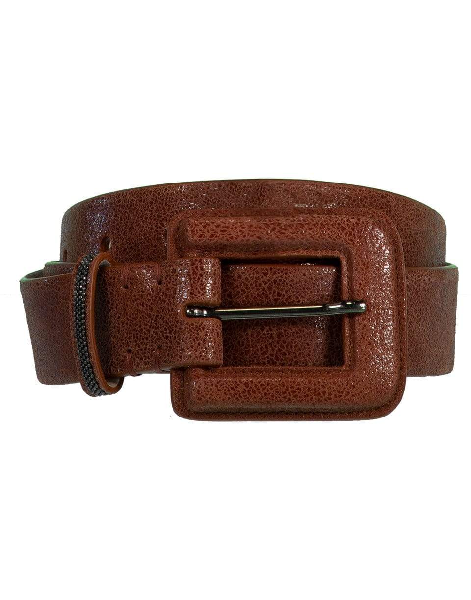 BRUNELLO CUCINELLI-Blossom Leather Belt-