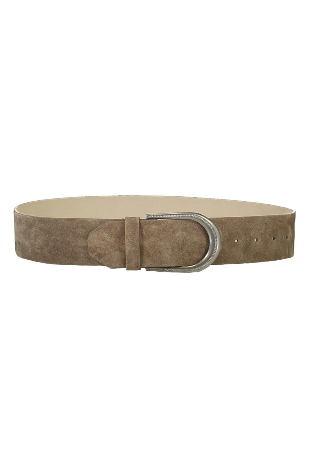 Stirrup Buckle Chain Belt-BROWN-S-ACCESSORIEBELTS-BRUNELLO CUCINELLI