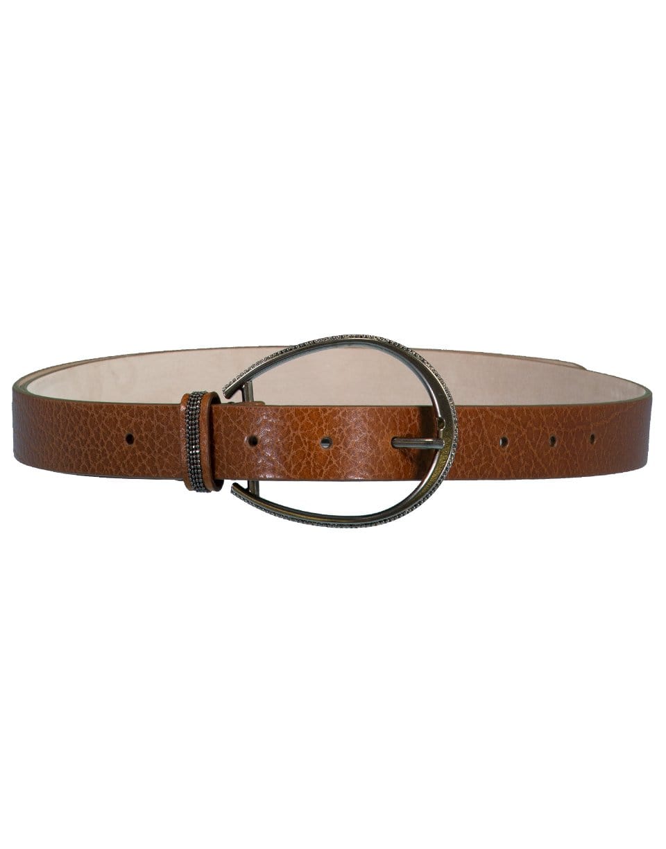 BRUNELLO CUCINELLI-Cinnamon Leather Belt-