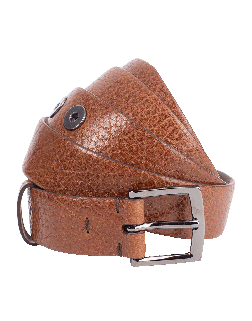 BRUNELLO CUCINELLI-Textured Grommet Belt-