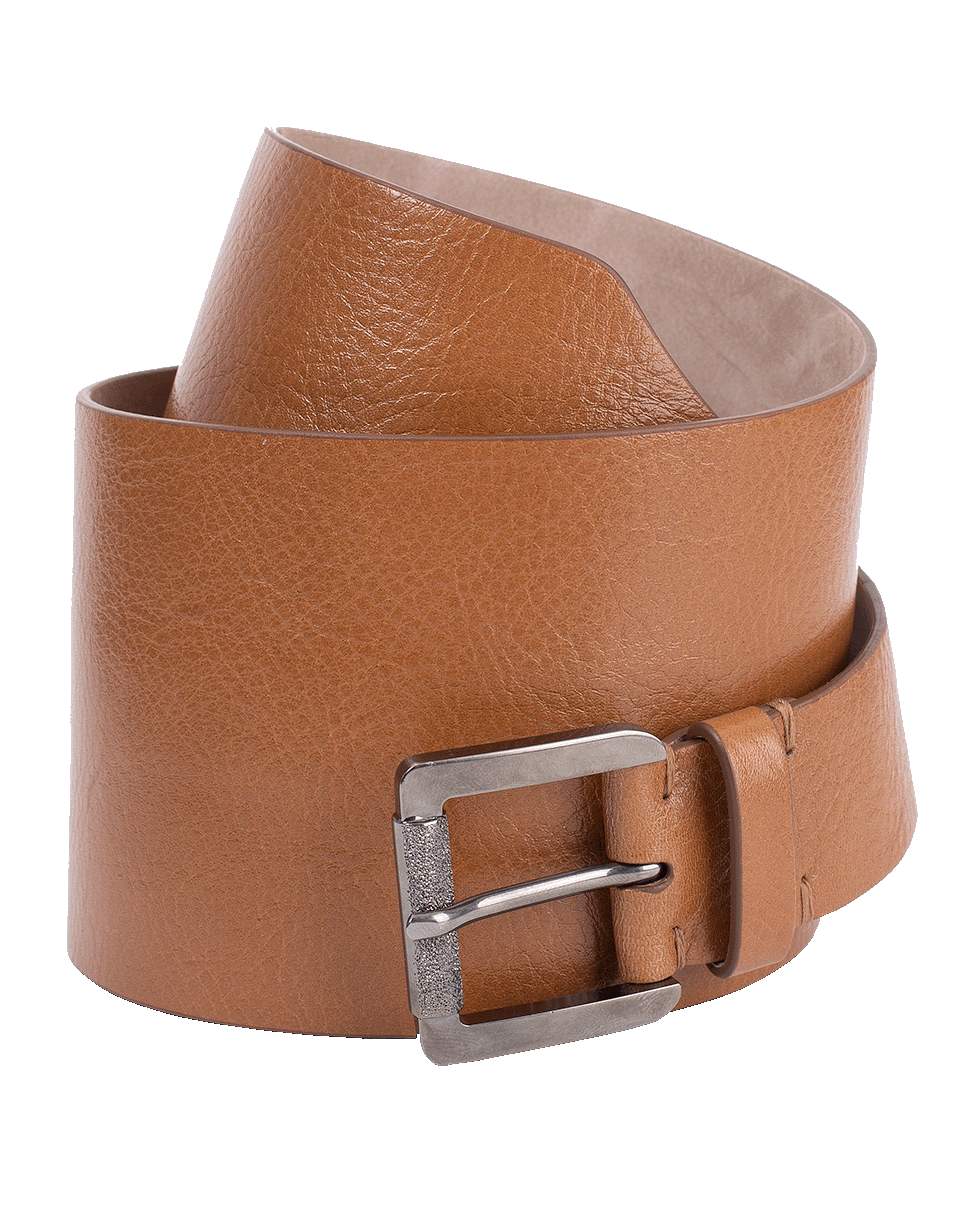 BRUNELLO CUCINELLI-Glossy Calf Corset Belt-