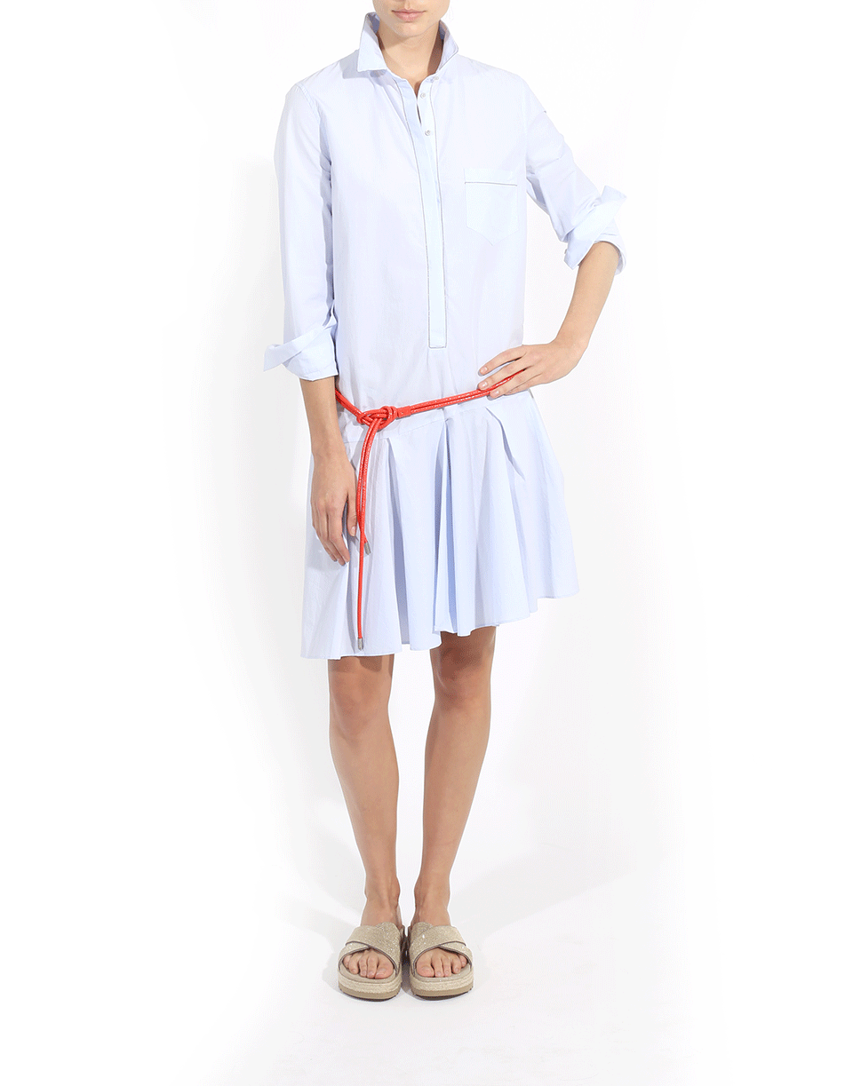 BRUNELLO CUCINELLI-Neon Leather Double Wrap Belt-POPPY