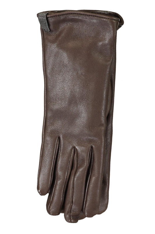 Shiny Biker Gloves-CHOCOLATE-M-ACCESSORIEGLOVES-BRUNELLO CUCINELLI