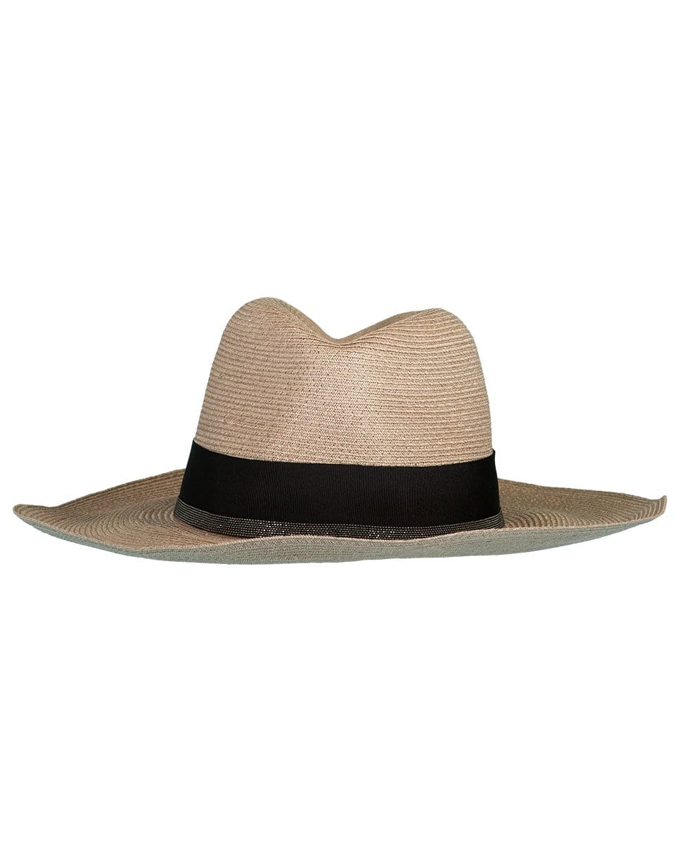 BRUNELLO CUCINELLI-Woven Monili Embellished Sun Hat-BEIGE