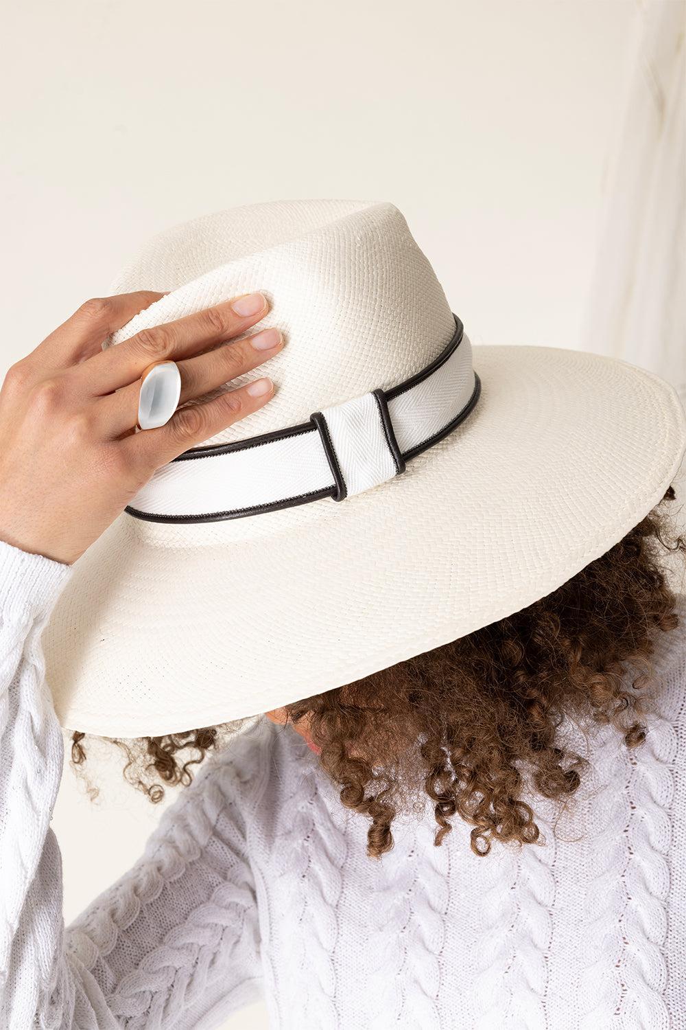 Panama Hat-WHITE-S-ACCESSORIEHEADWEAR-BRUNELLO CUCINELLI