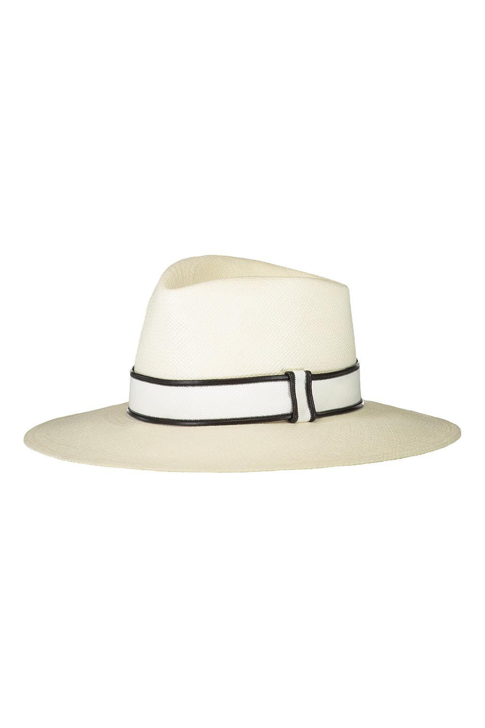 Panama Hat-WHITE-S-ACCESSORIEHEADWEAR-BRUNELLO CUCINELLI