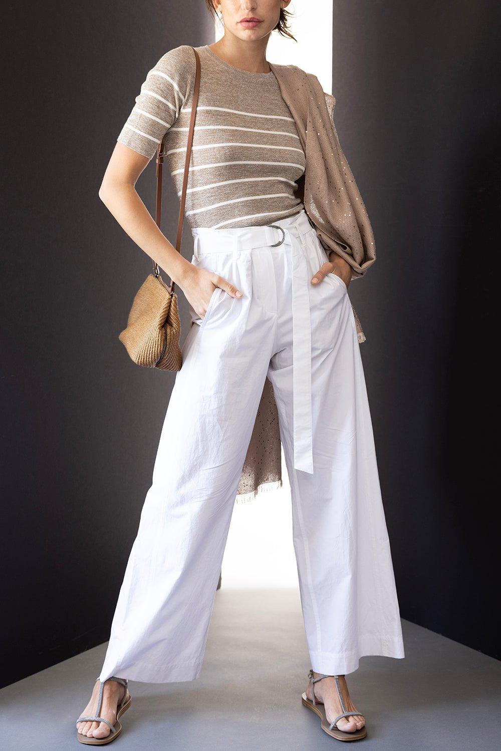 BRUNELLO CUCINELLI-Cashmere Silk Pailette Scarf - Almond Butter-ALMOND BUTTER