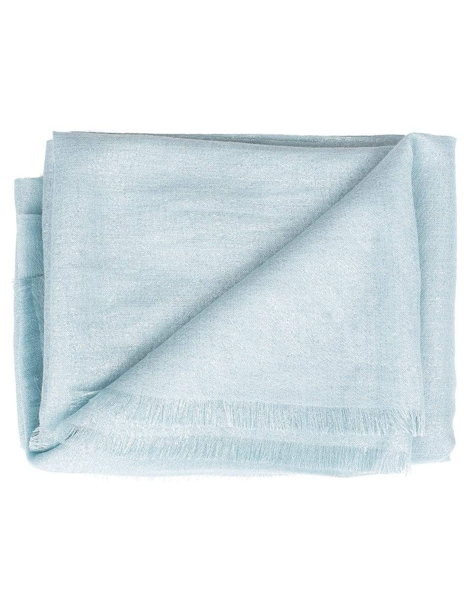 BRUNELLO CUCINELLI-Aqua Cashmere Blend Scarf-AQUA GREEN