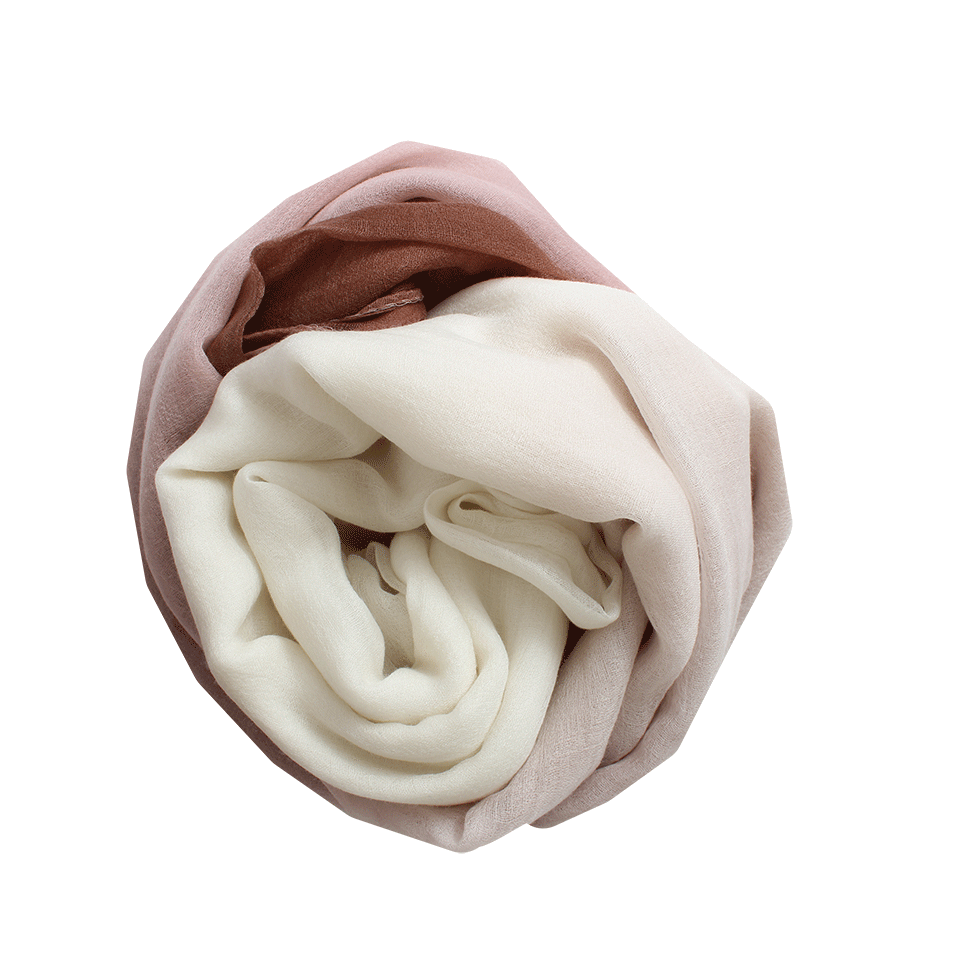 BRUNELLO CUCINELLI-Degrade Cashmere Scarf-BLOSSOM