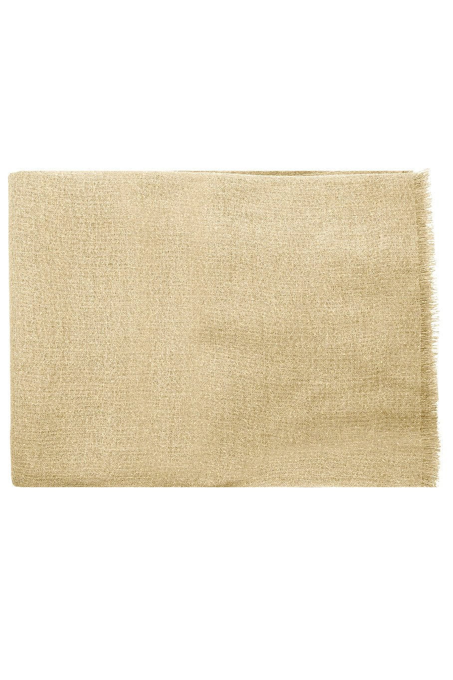 BRUNELLO CUCINELLI-Lurex Scarf - Butter-BUTTER