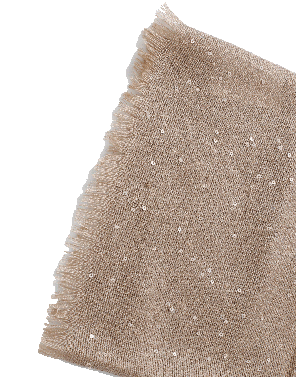BRUNELLO CUCINELLI-Pailette Scarf-CAMEL