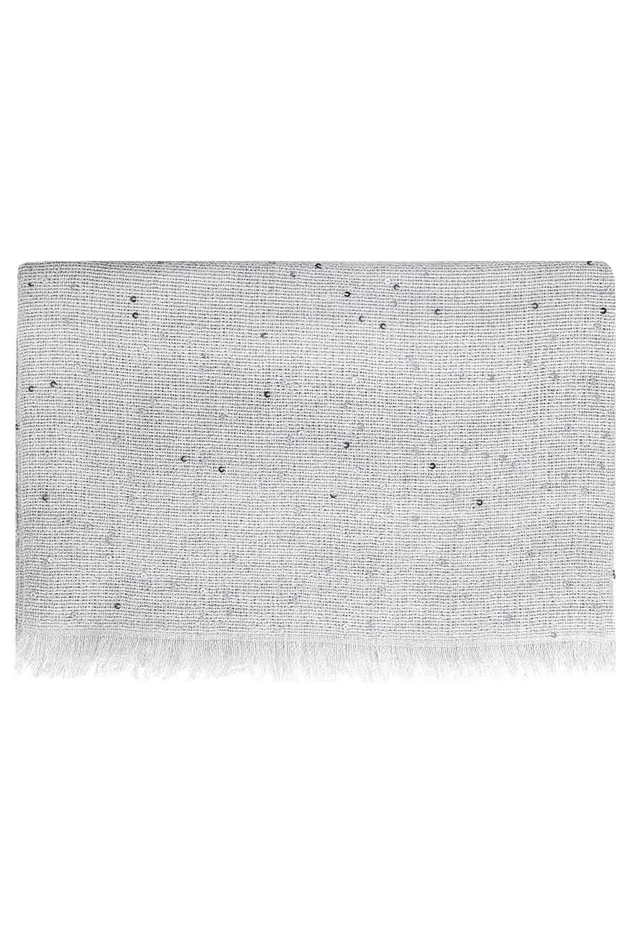 BRUNELLO CUCINELLI-Cashmere Silk Paillette Scarf - Ciottolo-CIOTTOLO