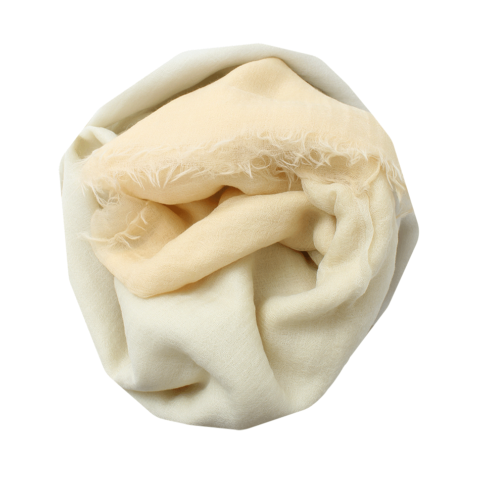 BRUNELLO CUCINELLI-Boiled Cashmere Scarf-CUSTARD