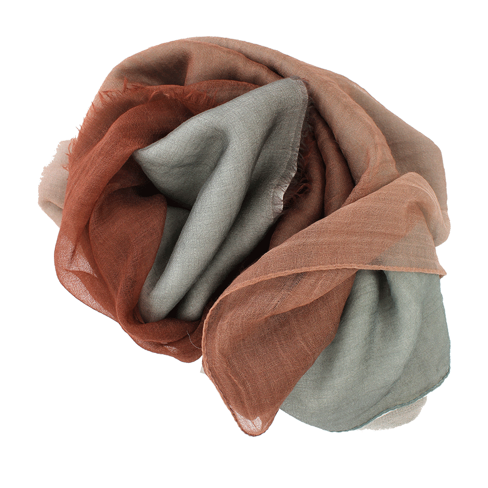 BRUNELLO CUCINELLI-Tri Color Ombre Scarf-