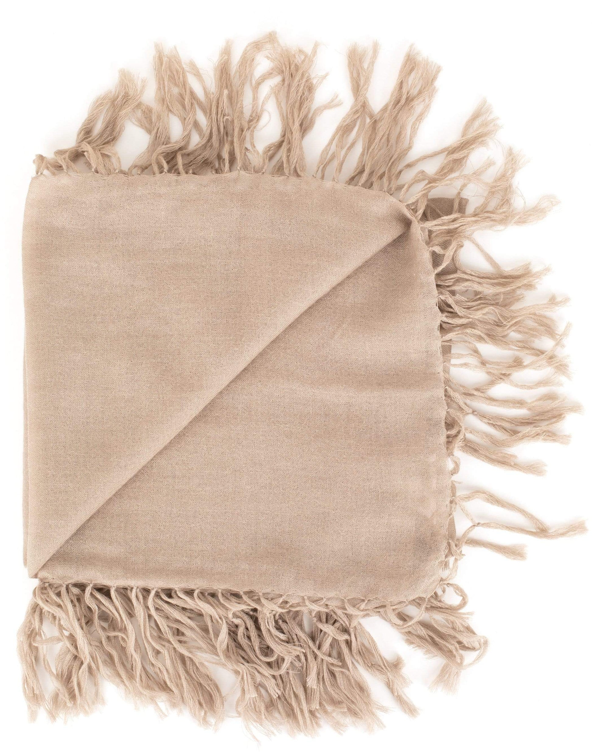 BRUNELLO CUCINELLI-Grain Cashmere and Silk Scarf-GRAIN