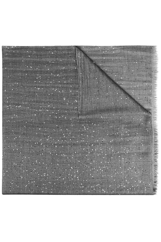 Paillette Scarf - Dark Grey-GREY-O/S-ACCESSORIESCARVES-BRUNELLO CUCINELLI