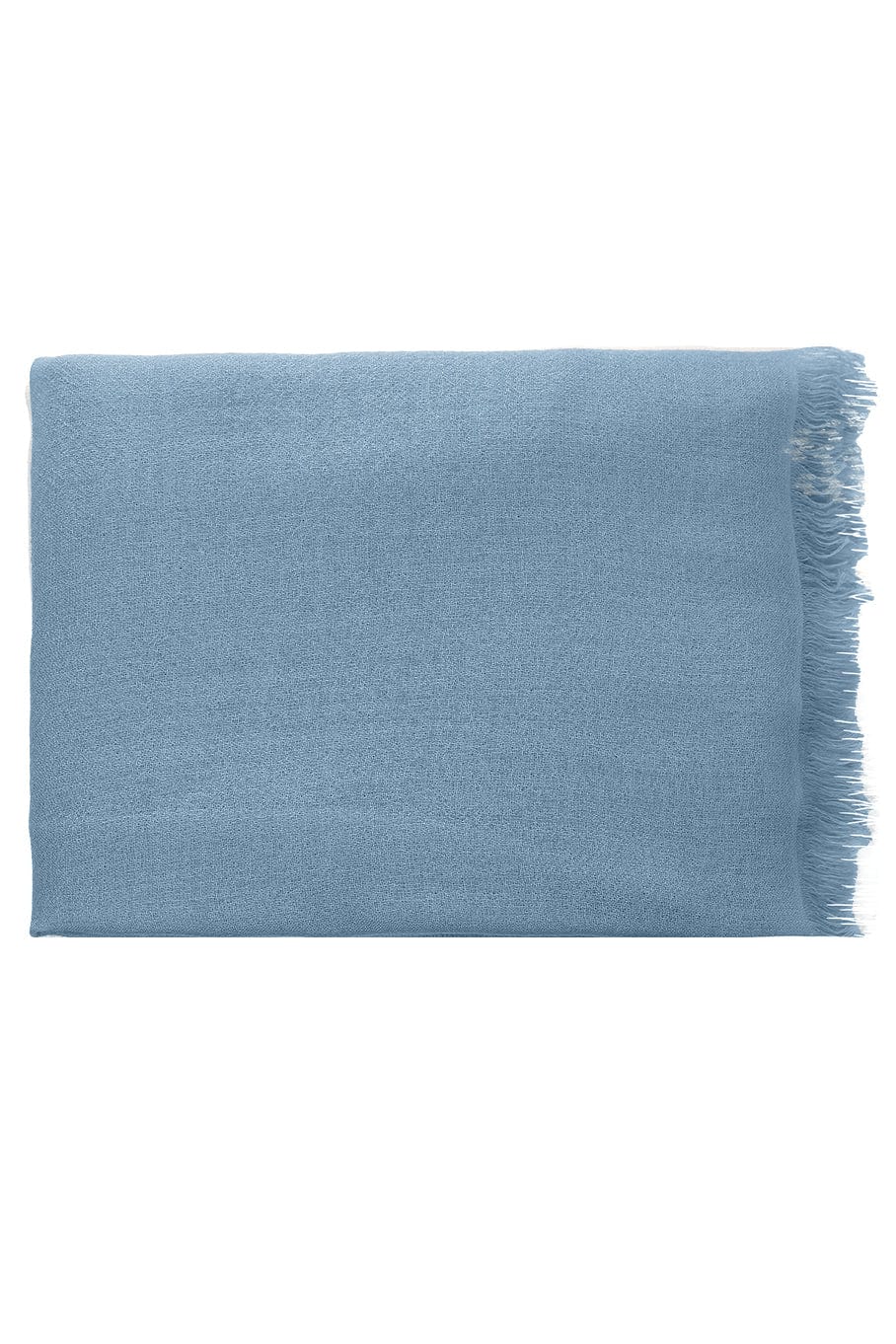 BRUNELLO CUCINELLI-Cashmere Silk Fringe Scarf - Laguna-LAGUNA