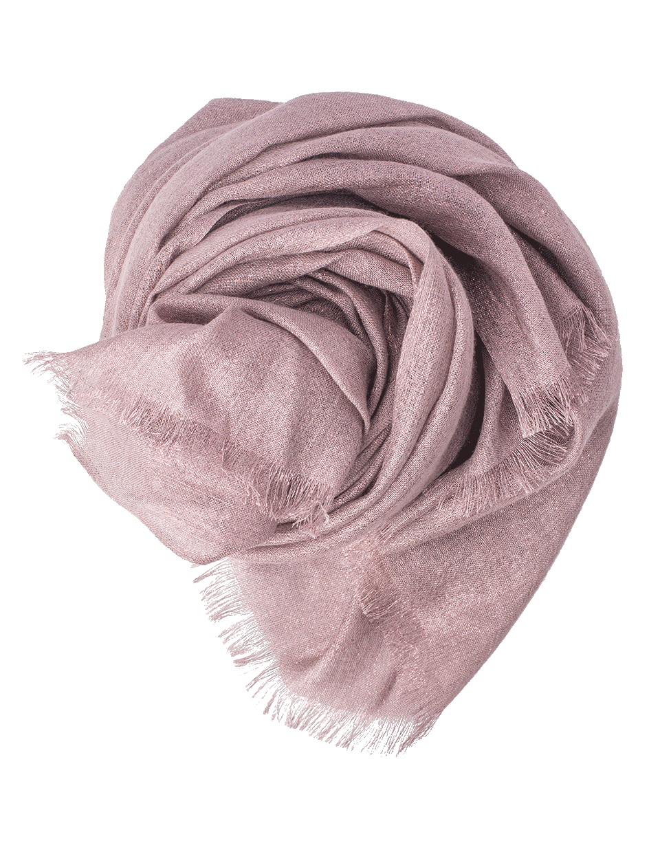 BRUNELLO CUCINELLI-Silk Lurex Scarf-MAUVE