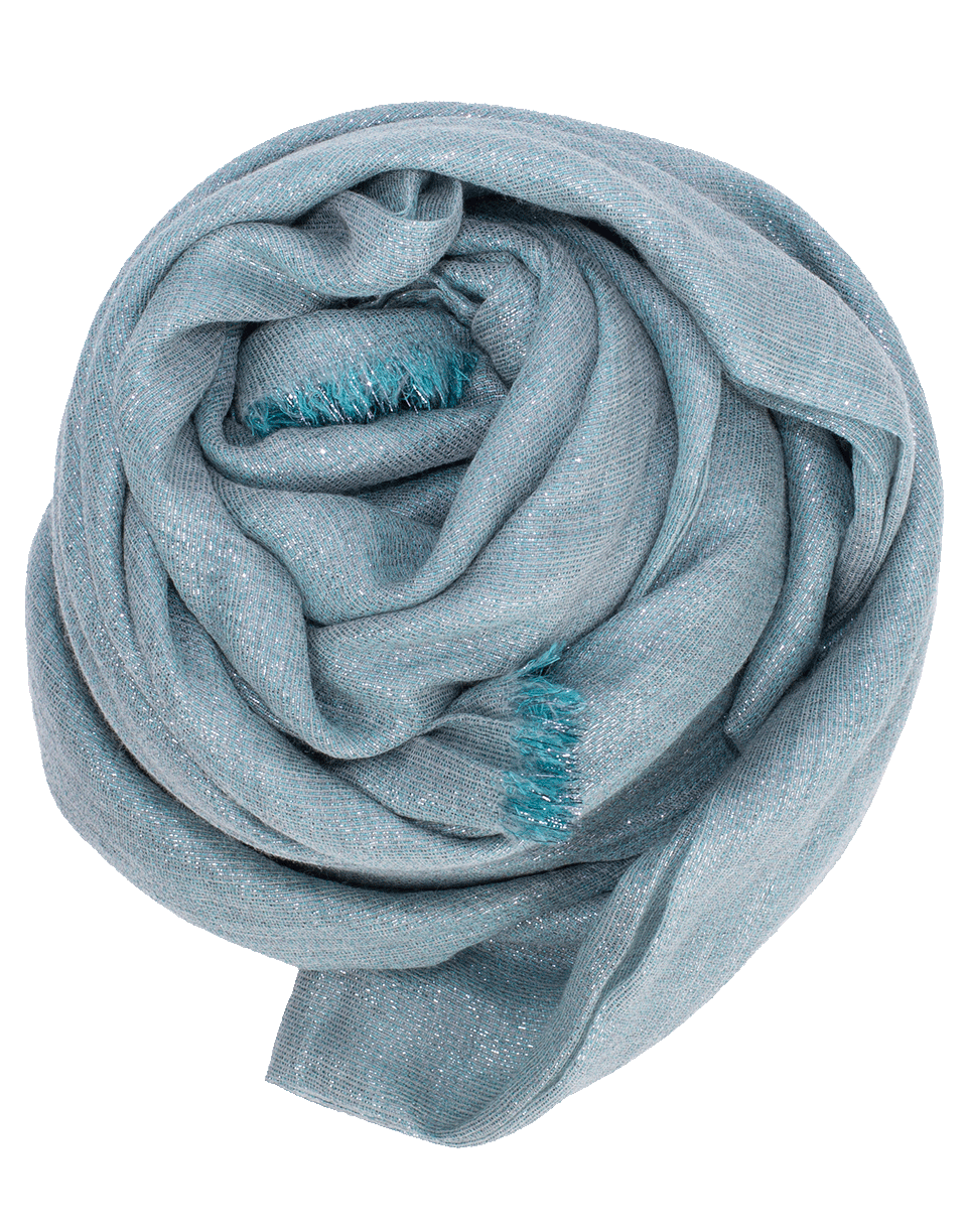 BRUNELLO CUCINELLI-Cashmere Lurex Scarf-MIST