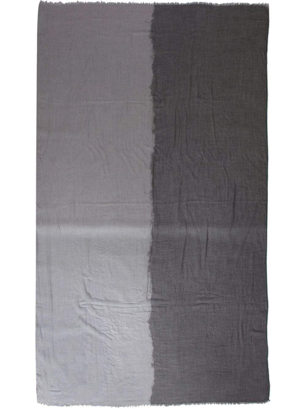 BRUNELLO CUCINELLI-Cashmere Ombre Scarf-MIST/NVY