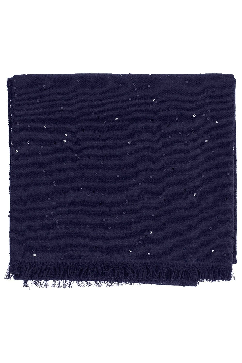 BRUNELLO CUCINELLI-Silk Paillette Scarf - Nightsky-NIGHTSKY
