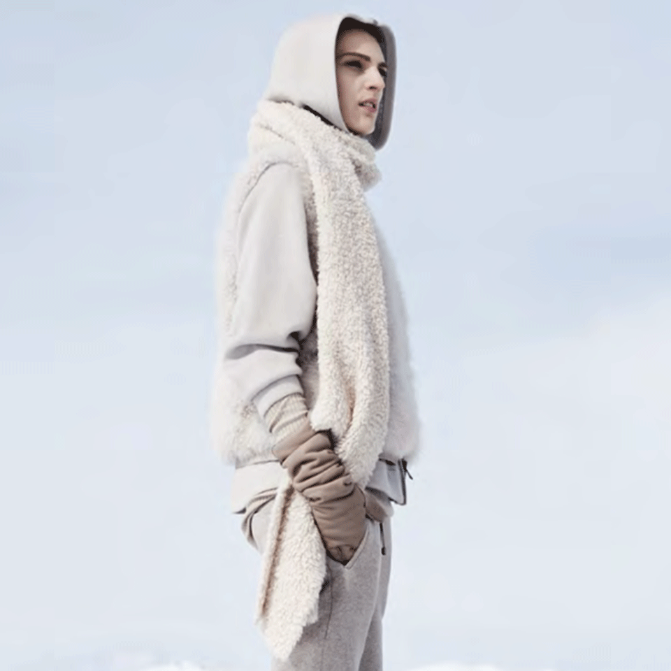 BRUNELLO CUCINELLI-Cashmere Boucle Scarf-ORZO