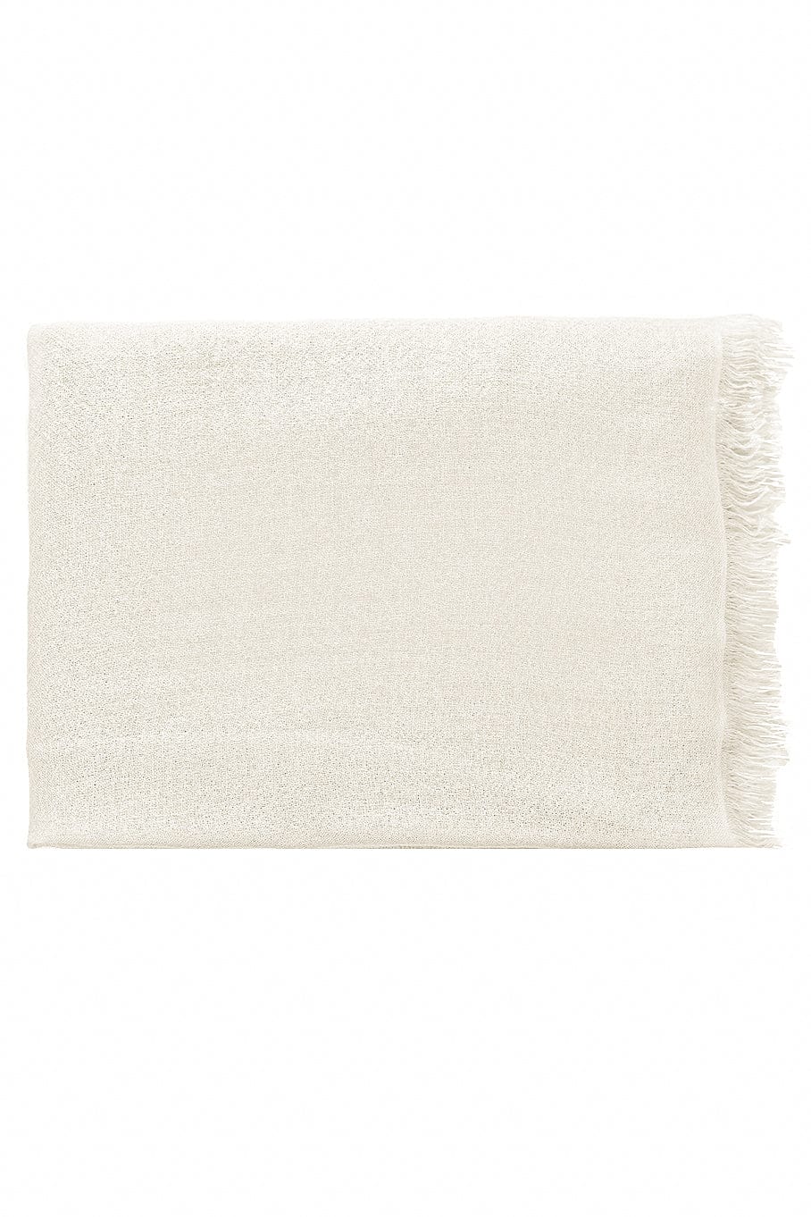 BRUNELLO CUCINELLI-Cashmere Silk Fringe Scarf - Panama-PANAMA