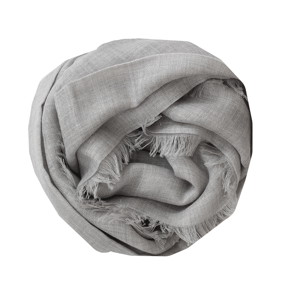 BRUNELLO CUCINELLI-Cashmere Silk Scarf-PEARL