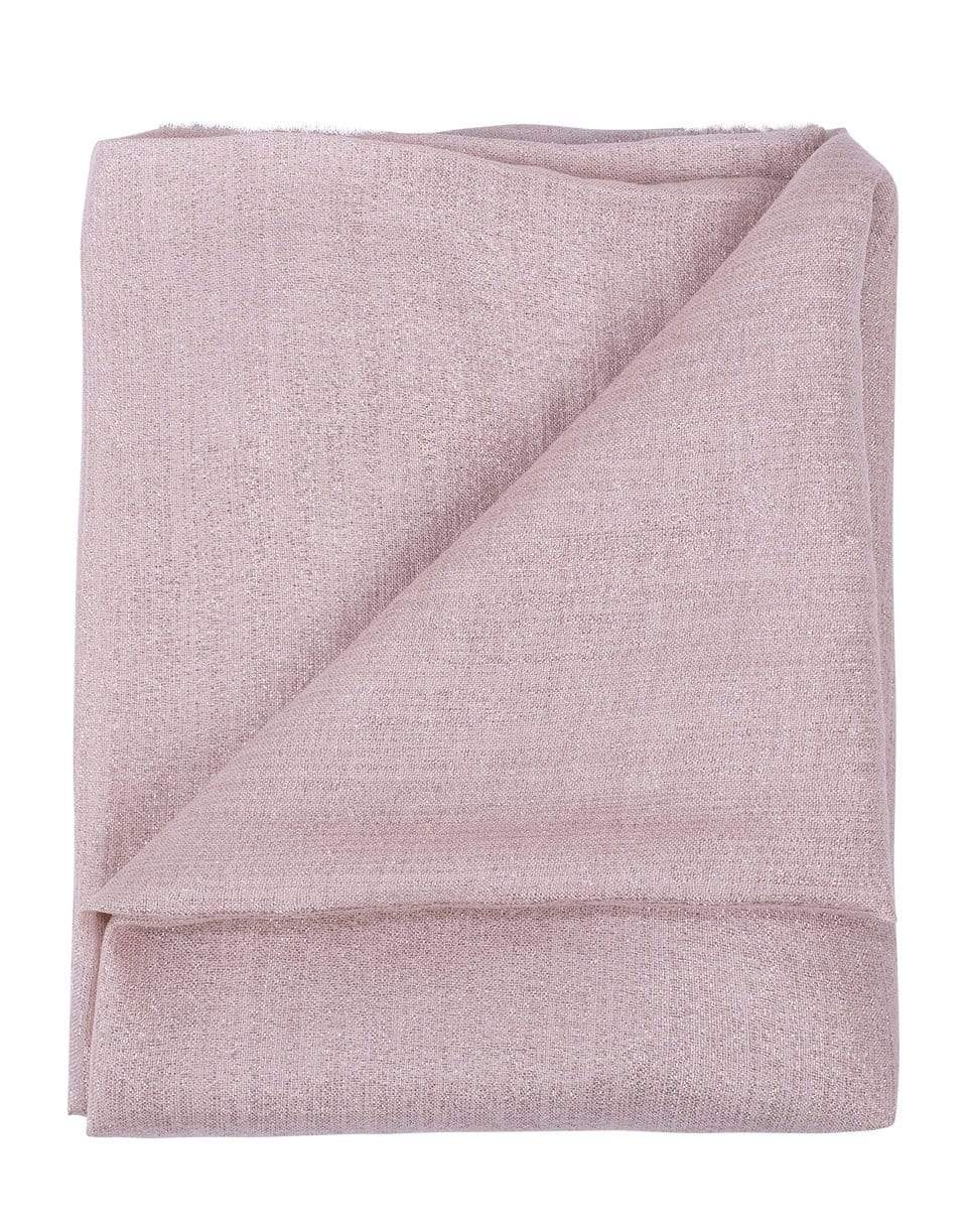 BRUNELLO CUCINELLI-Pastel Pink Cashmere Silk and Lurex Scarf-PSTLPINK