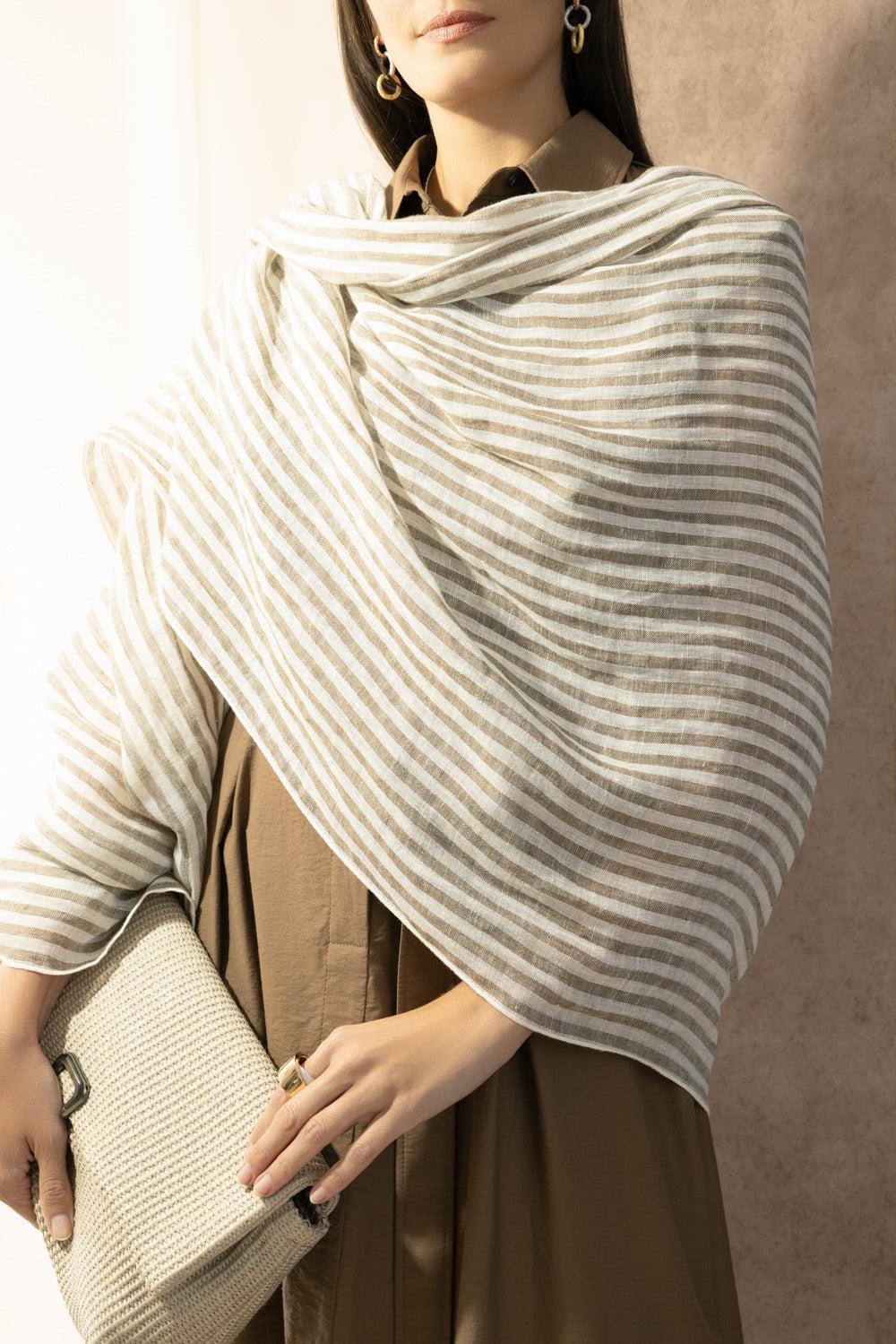 Sparkling Stripe Scarf-STRIPE-O/S-ACCESSORIESCARVES-BRUNELLO CUCINELLI