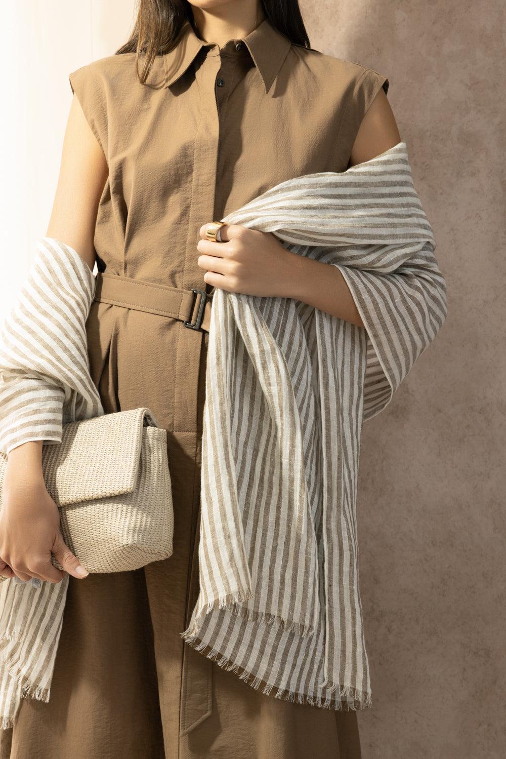 Sparkling Stripe Scarf-STRIPE-O/S-ACCESSORIESCARVES-BRUNELLO CUCINELLI