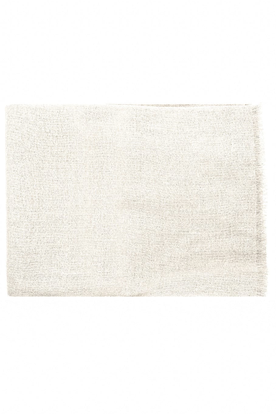 BRUNELLO CUCINELLI-Cashmere Silk Lurex Scarf - Warm White-WARM WHITE