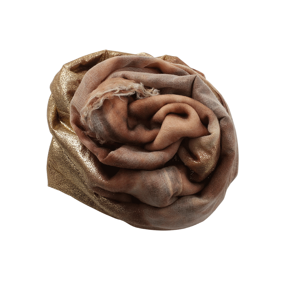 BRUNELLO CUCINELLI-Watercolor Shawl-HAVANA