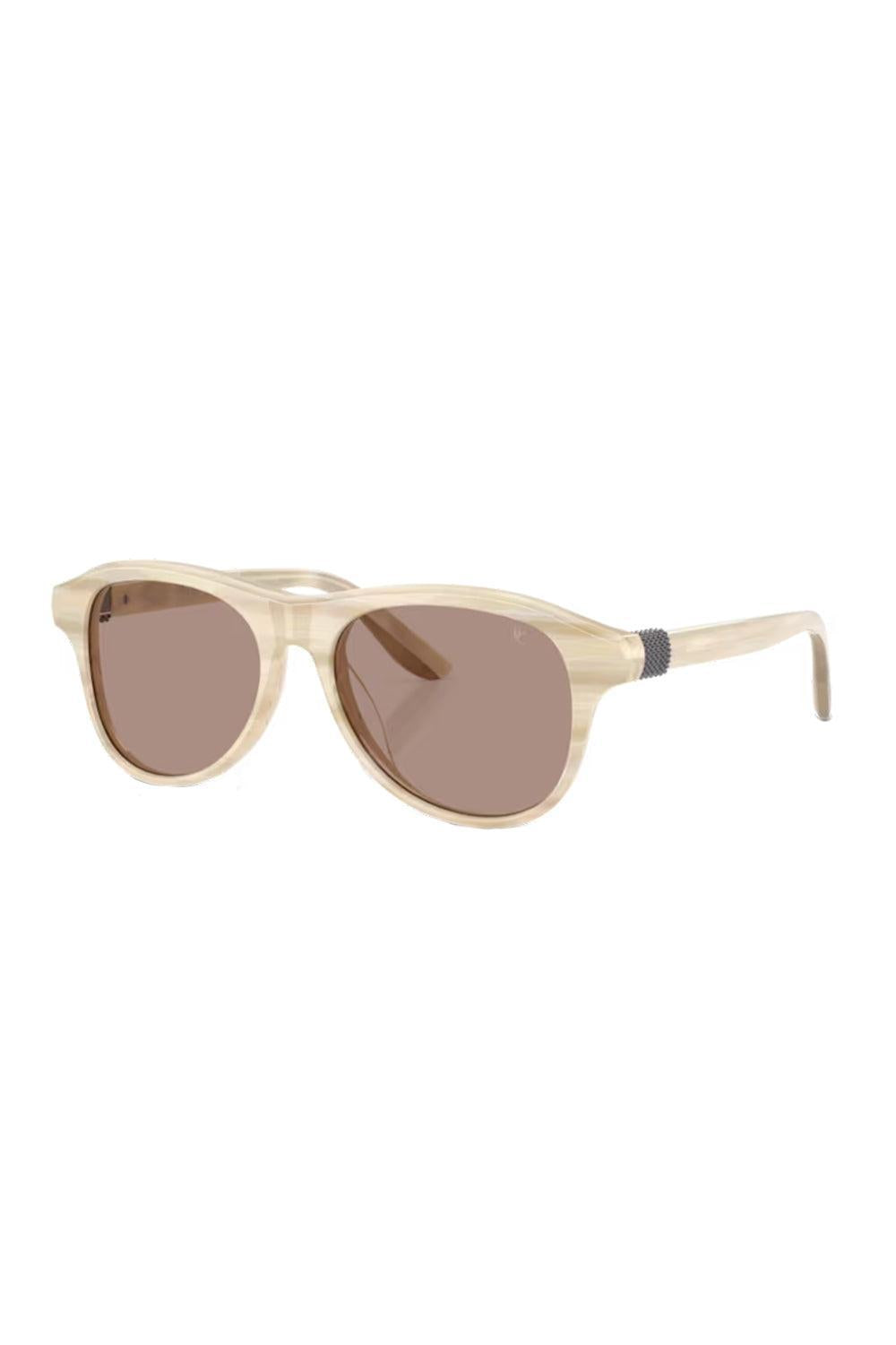 Pilot Gradient Sunglasses-CREAM-ACCESSORIESUNGLASSES-BRUNELLO CUCINELLI