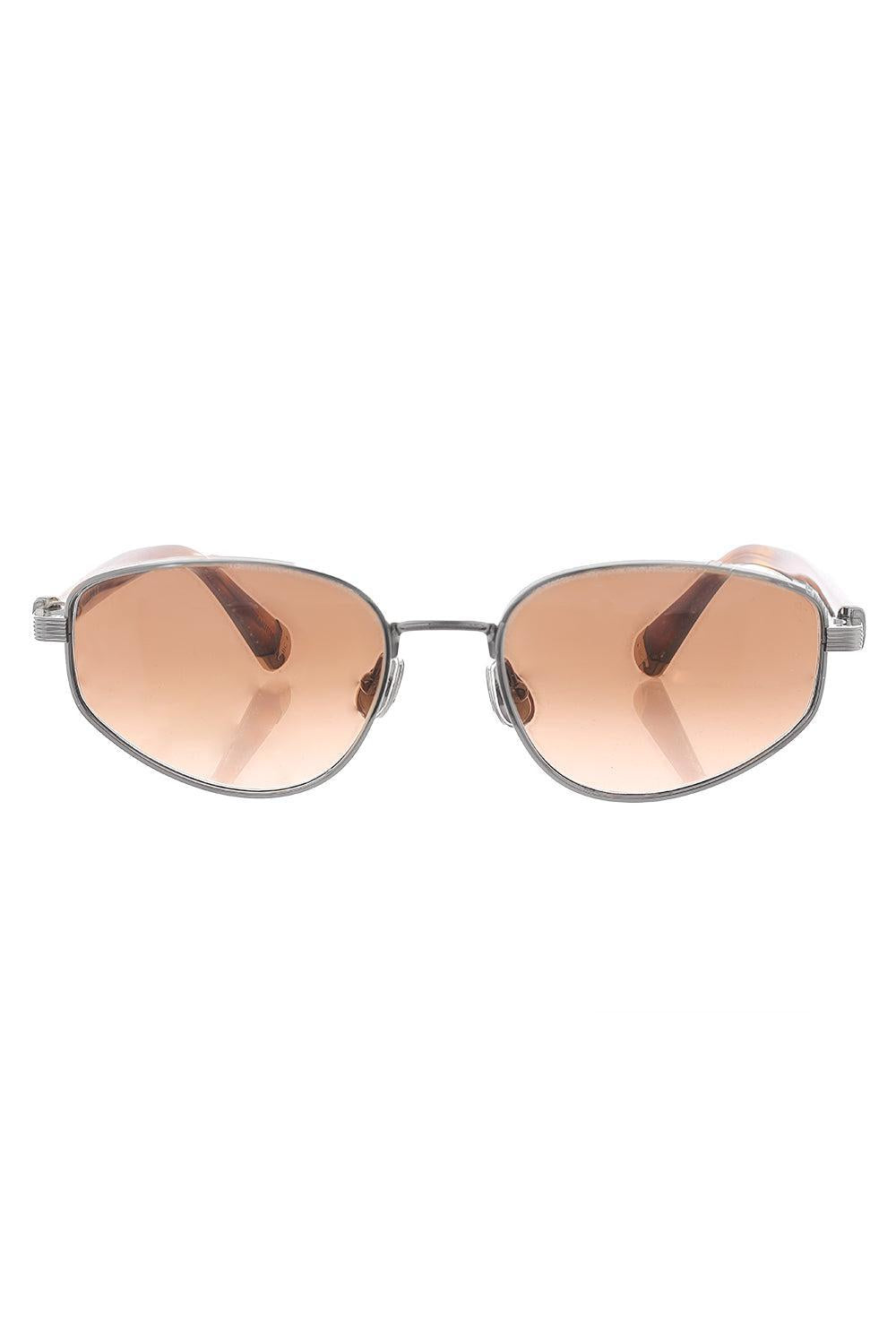 Angled Lens Sunglasses - Orange-GDHAVROM-ACCESSORIESUNGLASSES-BRUNELLO CUCINELLI