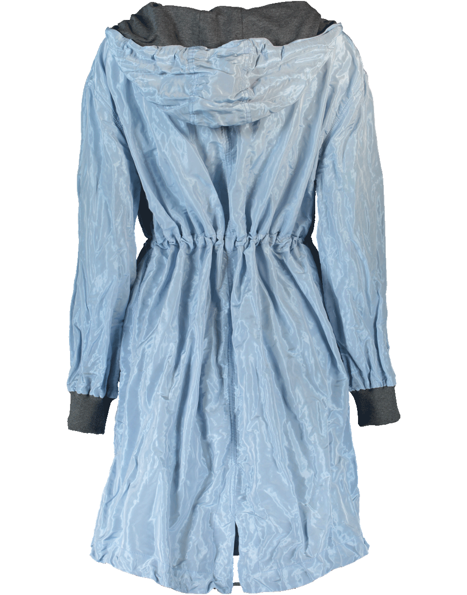 BRUNELLO CUCINELLI-Futuristic Taffeta Hooded Coat-