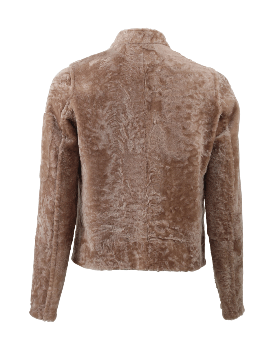 BRUNELLO CUCINELLI-Shearling Zip Bomber-